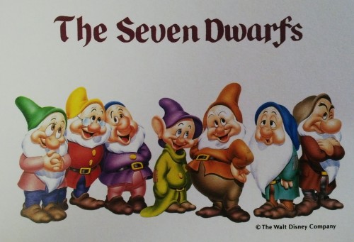 The Seven Dwarfs postcard